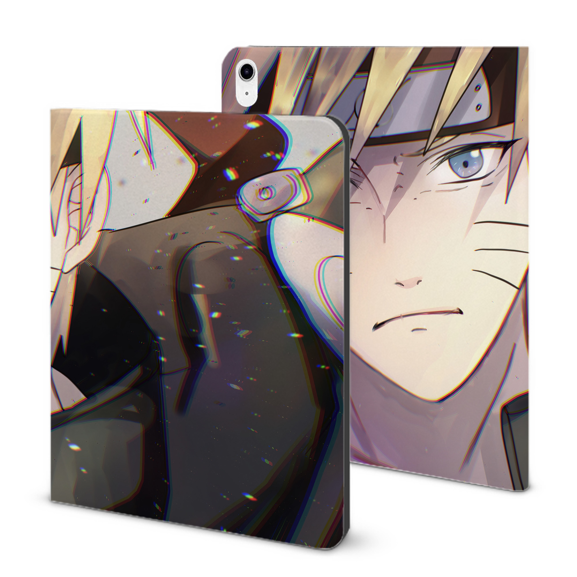 （画像用） NARUTO -ナルト- NARUTO -ナルト- 疾風伝 IPad ケース ブック型 PUレザー TPU 耐衝撃 軽量 薄型 ペン収納なし 全面保護 IPad 各モデル対応